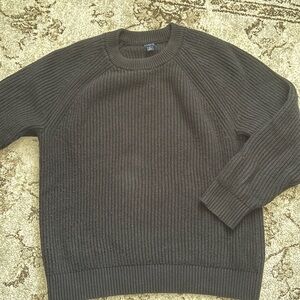 J. Crew Men's Black Crewneck Sweater